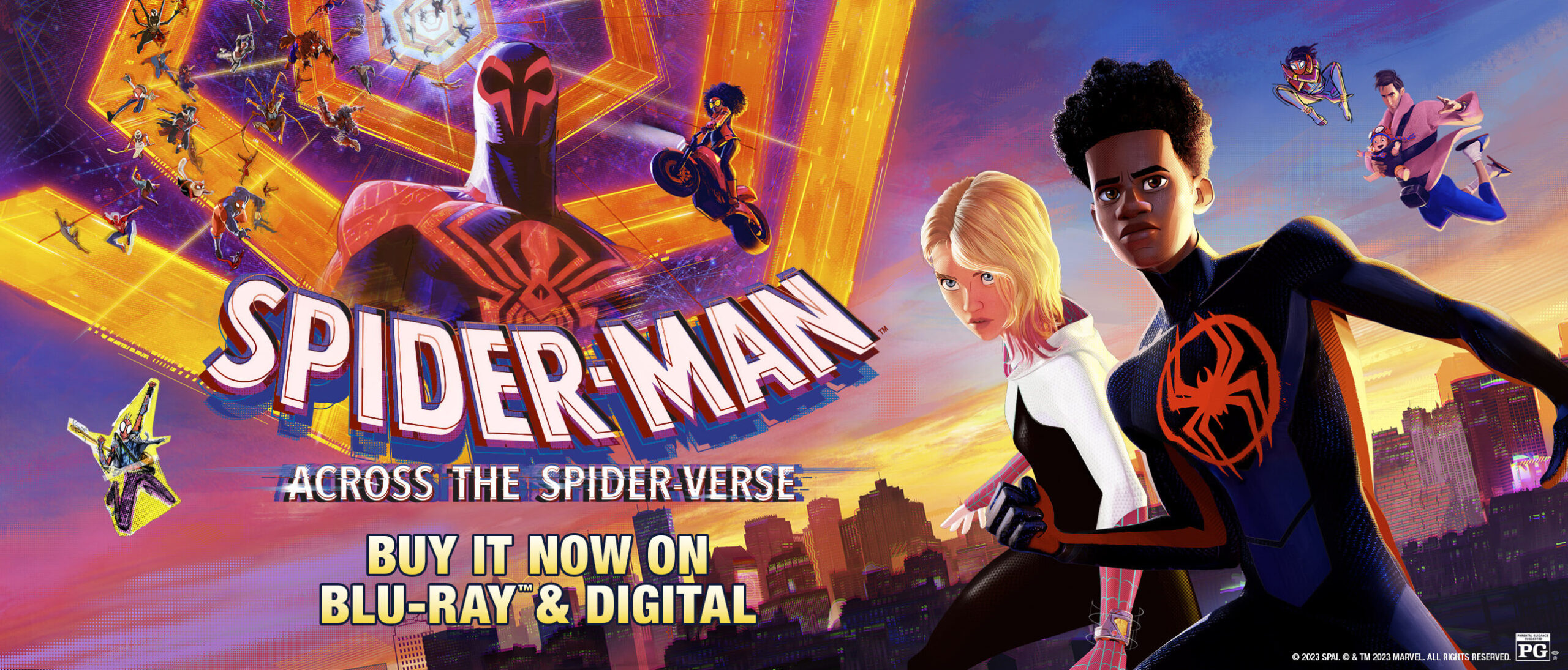 Spider-Man: Across the Spider-Verse Landing Page Header