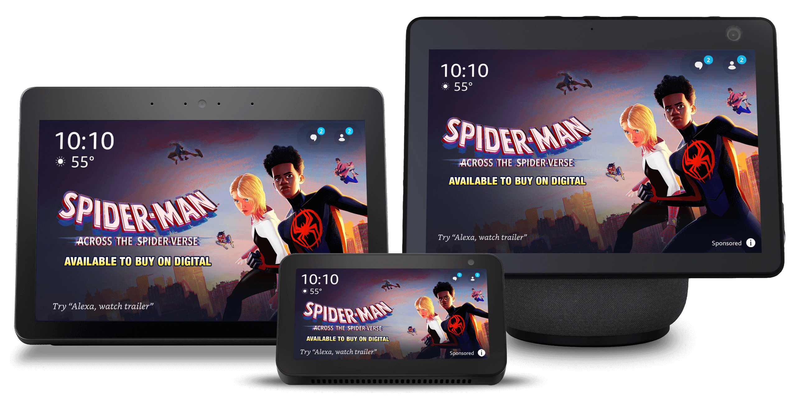 Spider-Man: Across the Spider-Verse 160x600 Alexa Home Screen Previews